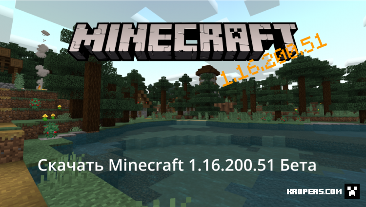 Minecraft PE 1.16.200.51 Бета