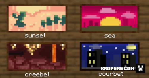 minecraft anime paintings texture pack