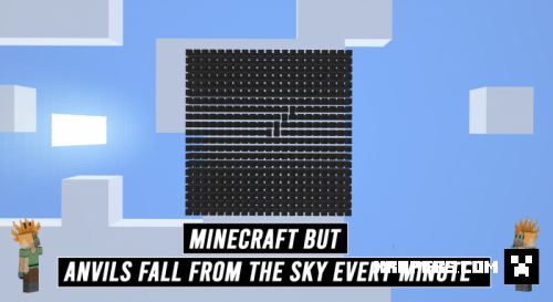 Minecraft, But Anvils Fall Every Minute