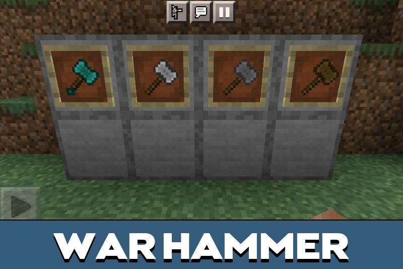 Kropers.com - Hammer Mod for Minecraft PE - картинка #1