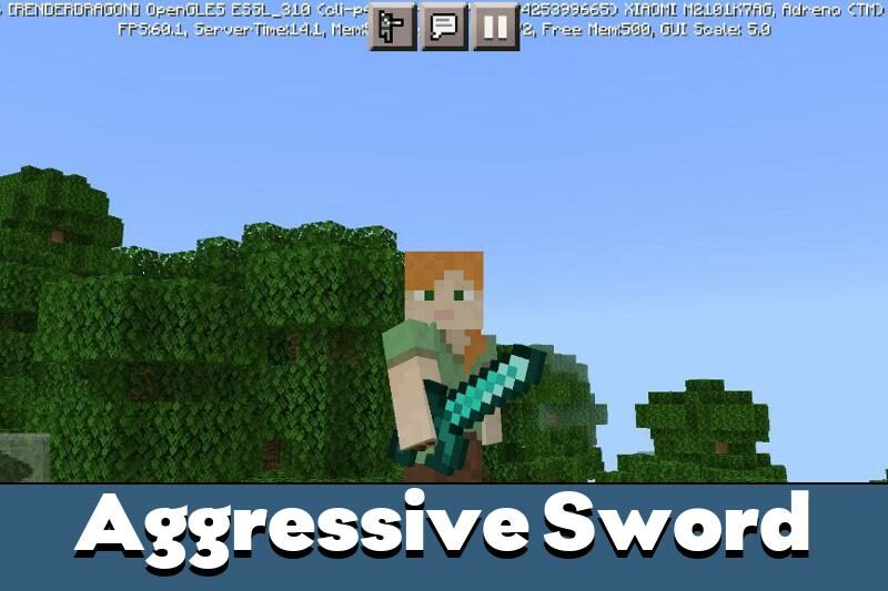 Kropers.com - Aggressive Weapons Texture Pack for Minecraft PE - picture #1