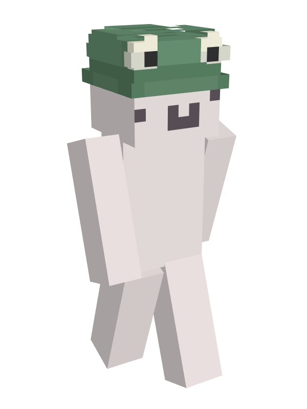 Скин Майнкрафт Лягушка Зелёный фонарь