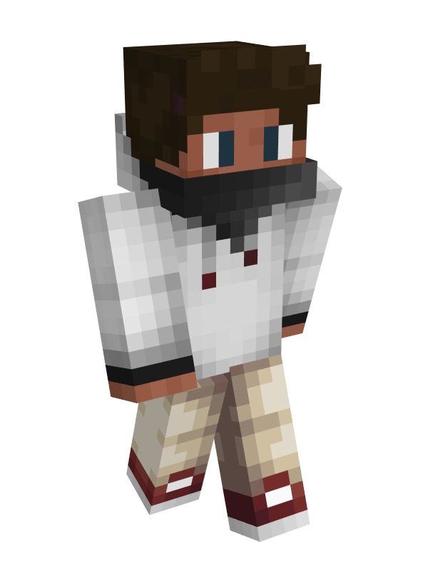 Скин Майнкрафт Белый кофта нинзя