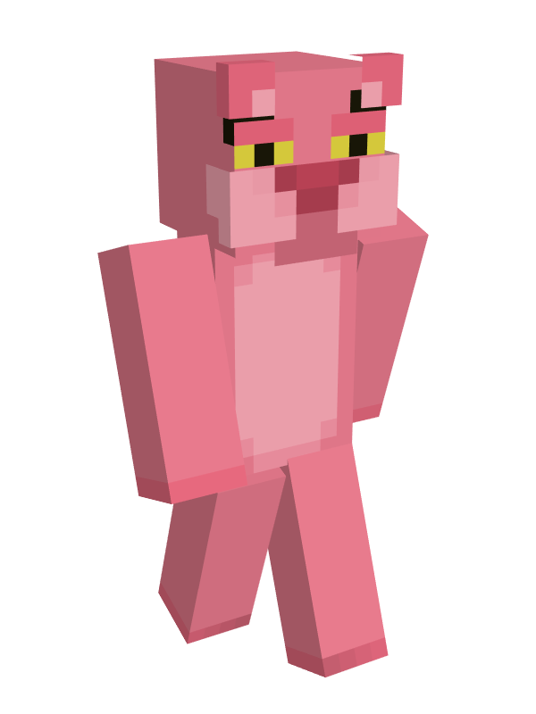 Скин Майнкрафт Розовая утко пантера