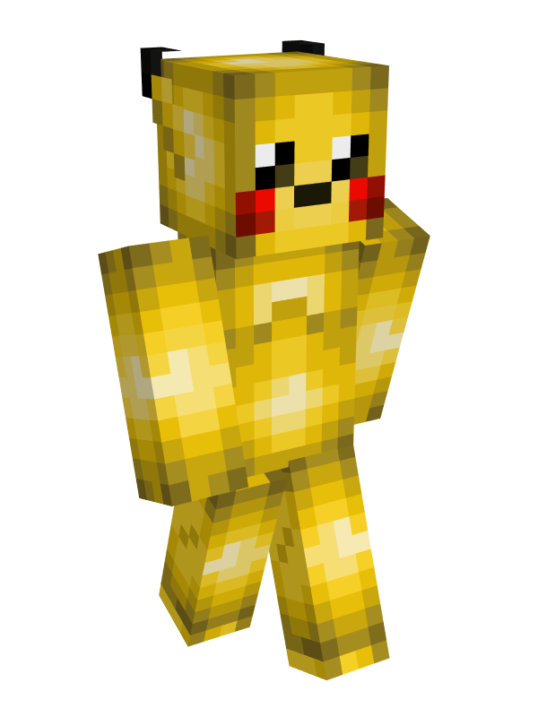 Скин Майнкрафт Желтый с красными щеками