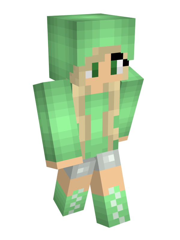 Скин Майнкрафт Зеленая неженка
