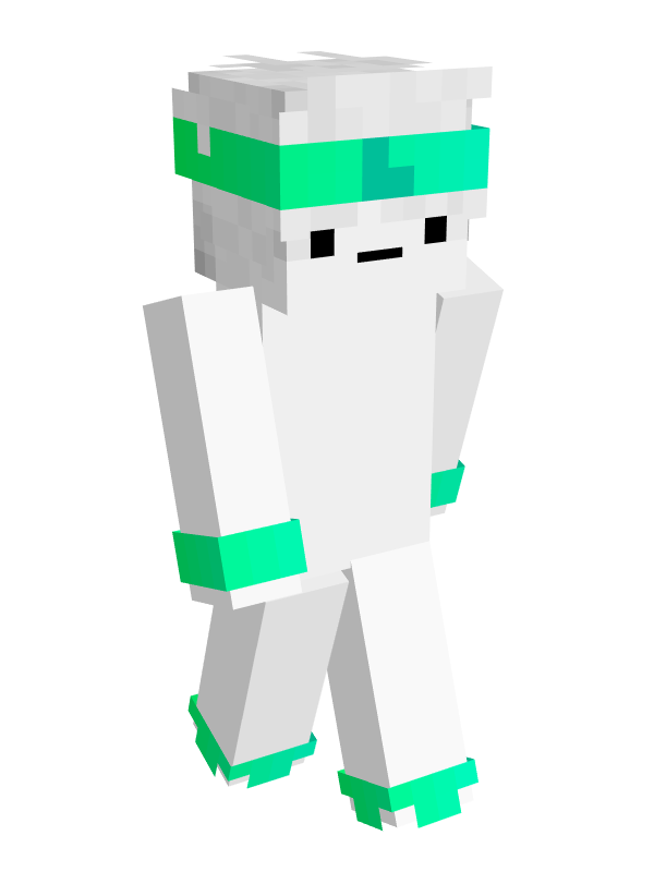 Скин Майнкрафт Голый белый ниндзя