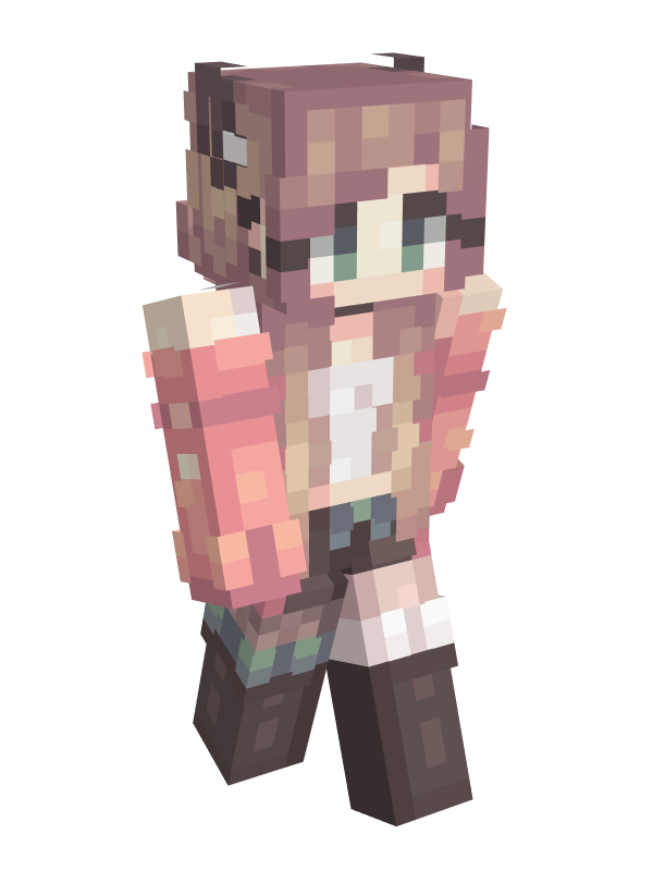 Скин Майнкрафт Розовая девочка