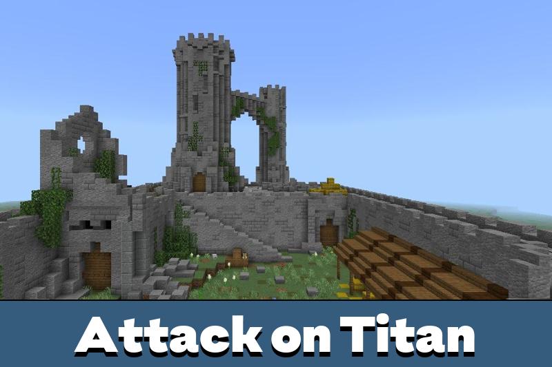 Attack on Titan Map for Minecraft PE