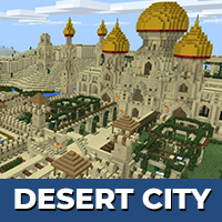 Карта пустынного города для Minecraft PE.