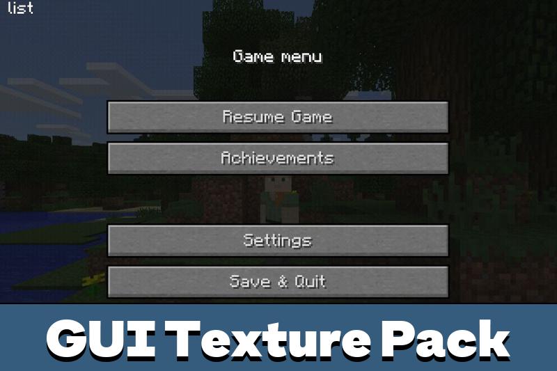 GUI Texture Pack for Minecraft PE
