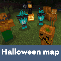 Карта Хэллоуина для Minecraft PE.