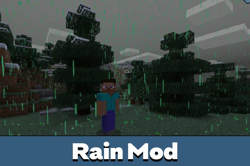 Rain Mod for Minecraft PE