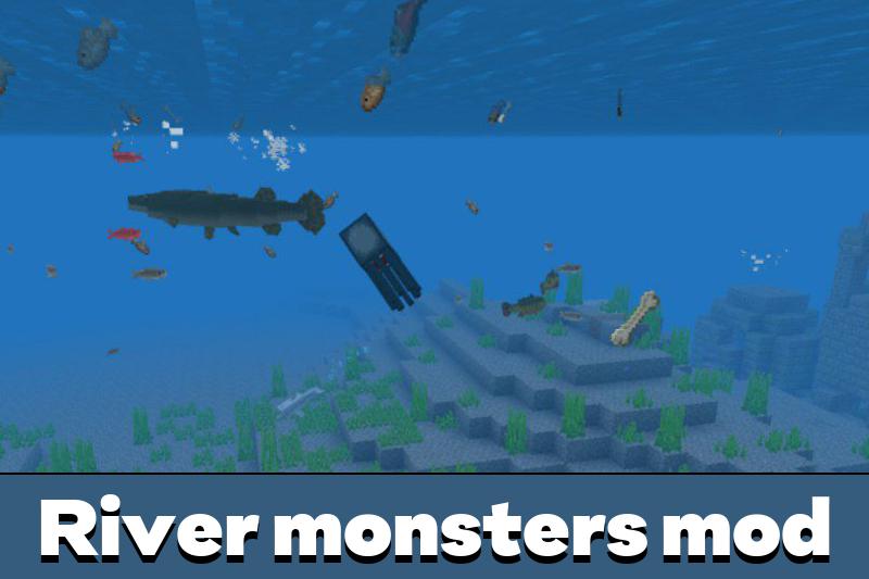 Мод River Monsters для Minecraft PE.