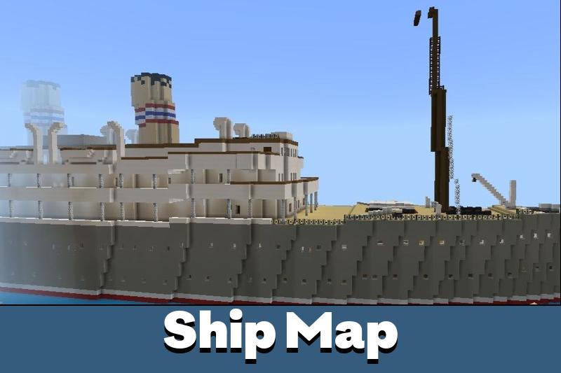 Карта корабля для Minecraft PE.