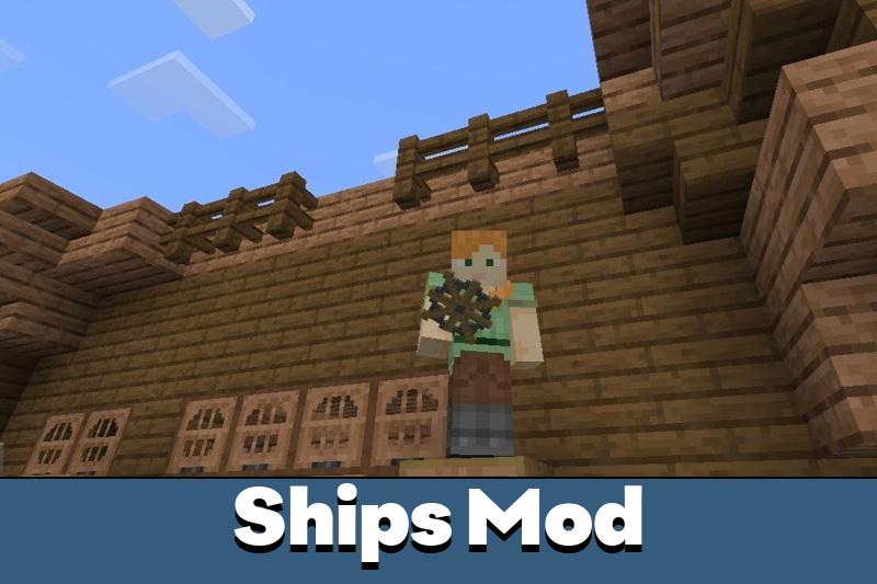 
Mod de barcos para Minecraft PE.