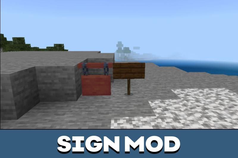 Sign Mod for Minecraft PE