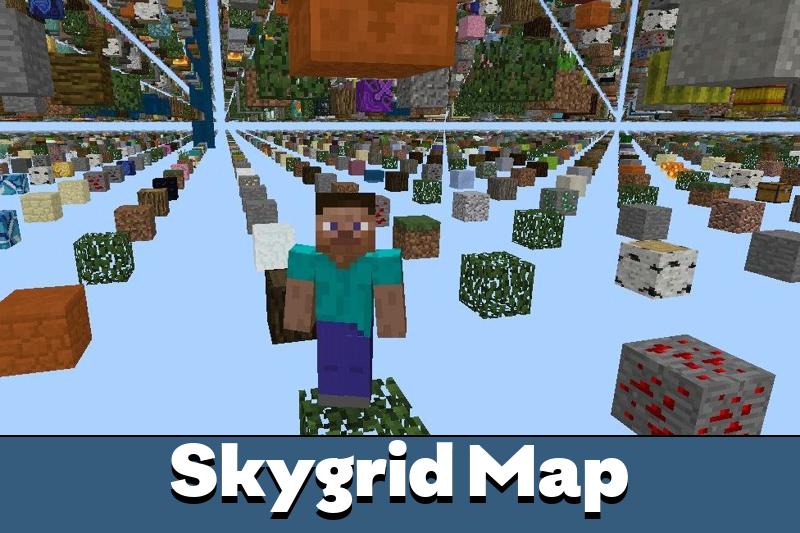 
        Mapa Skygrid para Minecraft PE.