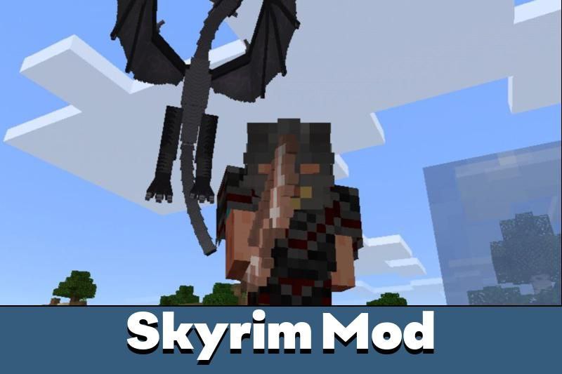 Мод Skyrim для Minecraft PE.