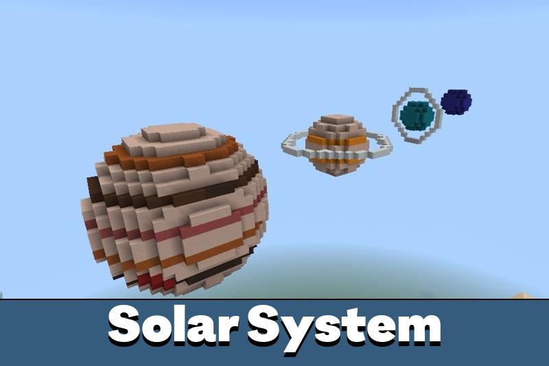 Карта солнечной системы для Minecraft PE.