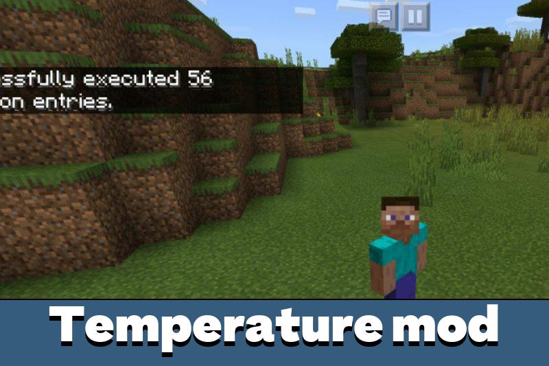 Мод Изменения Температуры для Minecraft PE.
