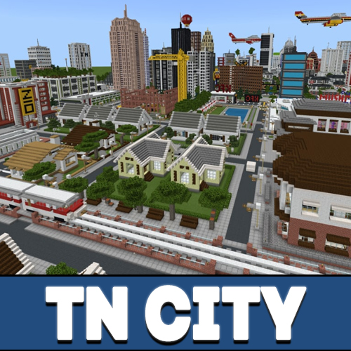 Карта города TN для Minecraft PE.