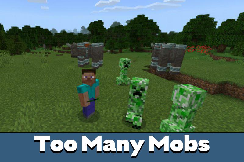 Too Many Mobs Mod for Minecraft PE