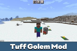 Мод Tuff Golem для Minecraft PE.
