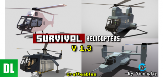 Вертолеты выживания V1.3 [Новый вертолет V22 Osprey]