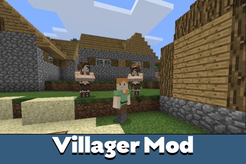 
        Mod para Minecraft PE Villager.