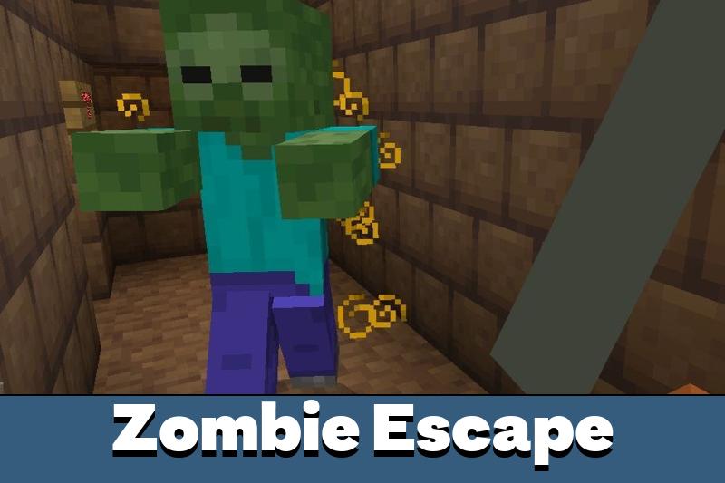 Карта для побега от зомби-ужаса для Minecraft PE.